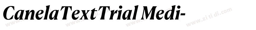 CanelaTextTrial Medi字体转换